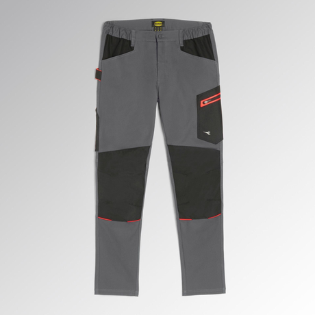 702.183064-75070- - Pantalones de trabajo Diadora Pantalón utilitario Stretch Performance 2.0 Gris acero