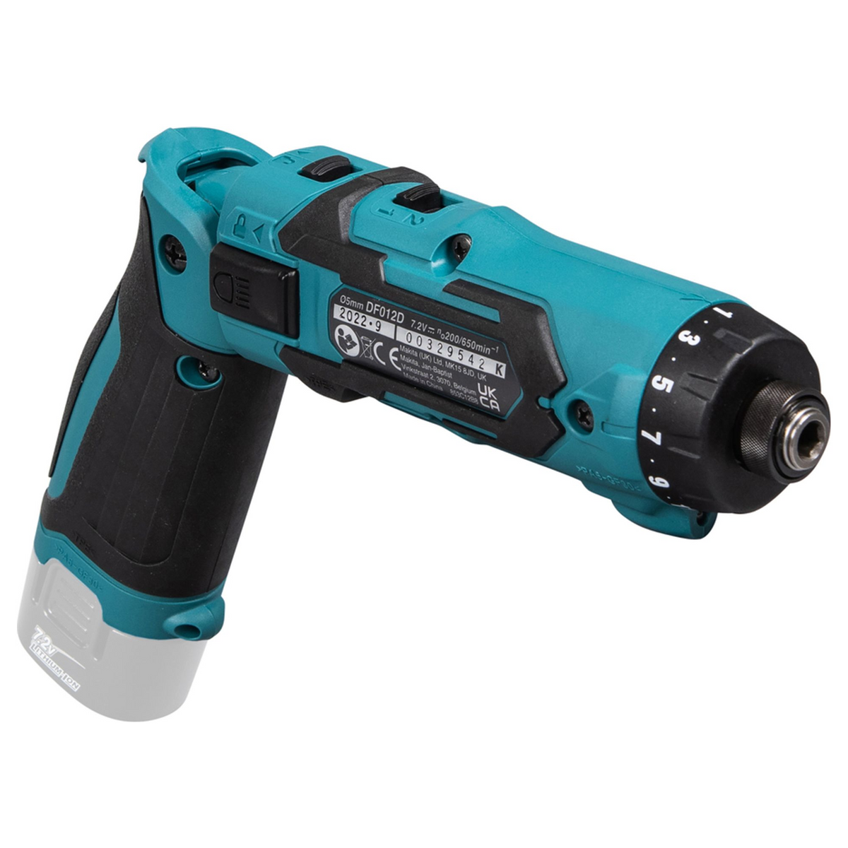DF012DZ - Taladro atornillador Makita DF012DZ 7.2V - Imagen 7