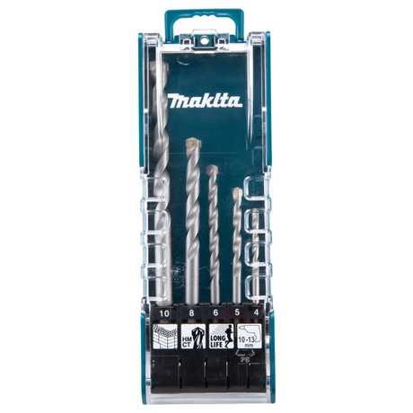 E-11536 - Juego de 5 brocas para mampostería TCT Makita E-11536 Vástago cilíndrico - Imagen 2