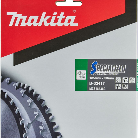 B-33417 - Hoja de sierra circular Makita B-33417 TCT especializado de 185 mm y 36 dientes - Imagen 3