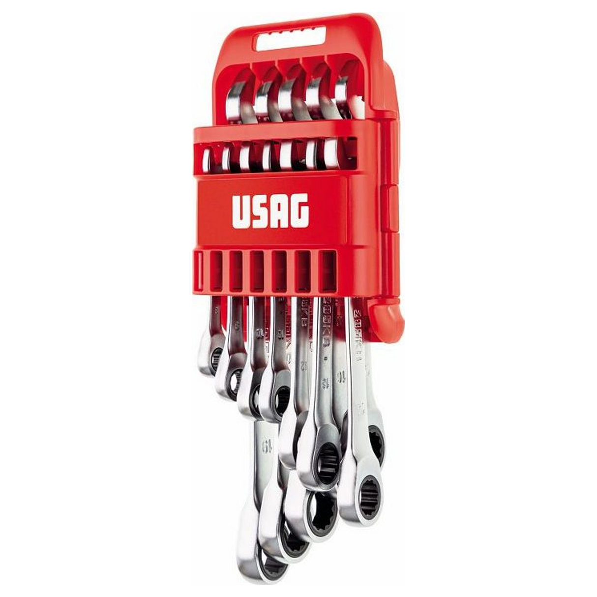U02856342 - Juego de 12 llaves combinadas de carraca USAG 285 KB/DS12
