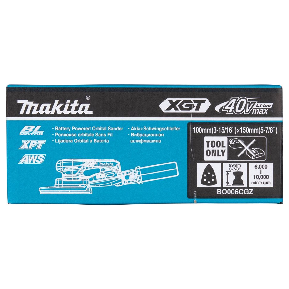 BO006CGZ - Levigatrice Orbitale Delta Makita BO006CGZ 40V - Immagine 21