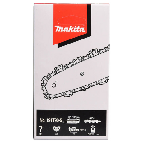 191T90-5 - Cadena Makita 191T90-5 80TXL 30cm 1.1mm .325" 51 enlaces - Imagen 3