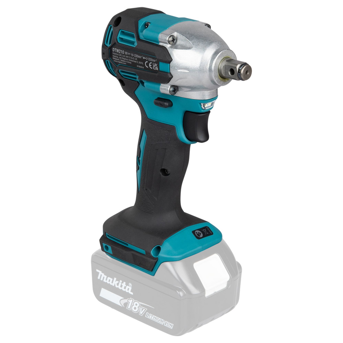 DTW210Z - Llave de impacto Makita DTW210Z 18V 1/2" 250 Nm - Imagen 7
