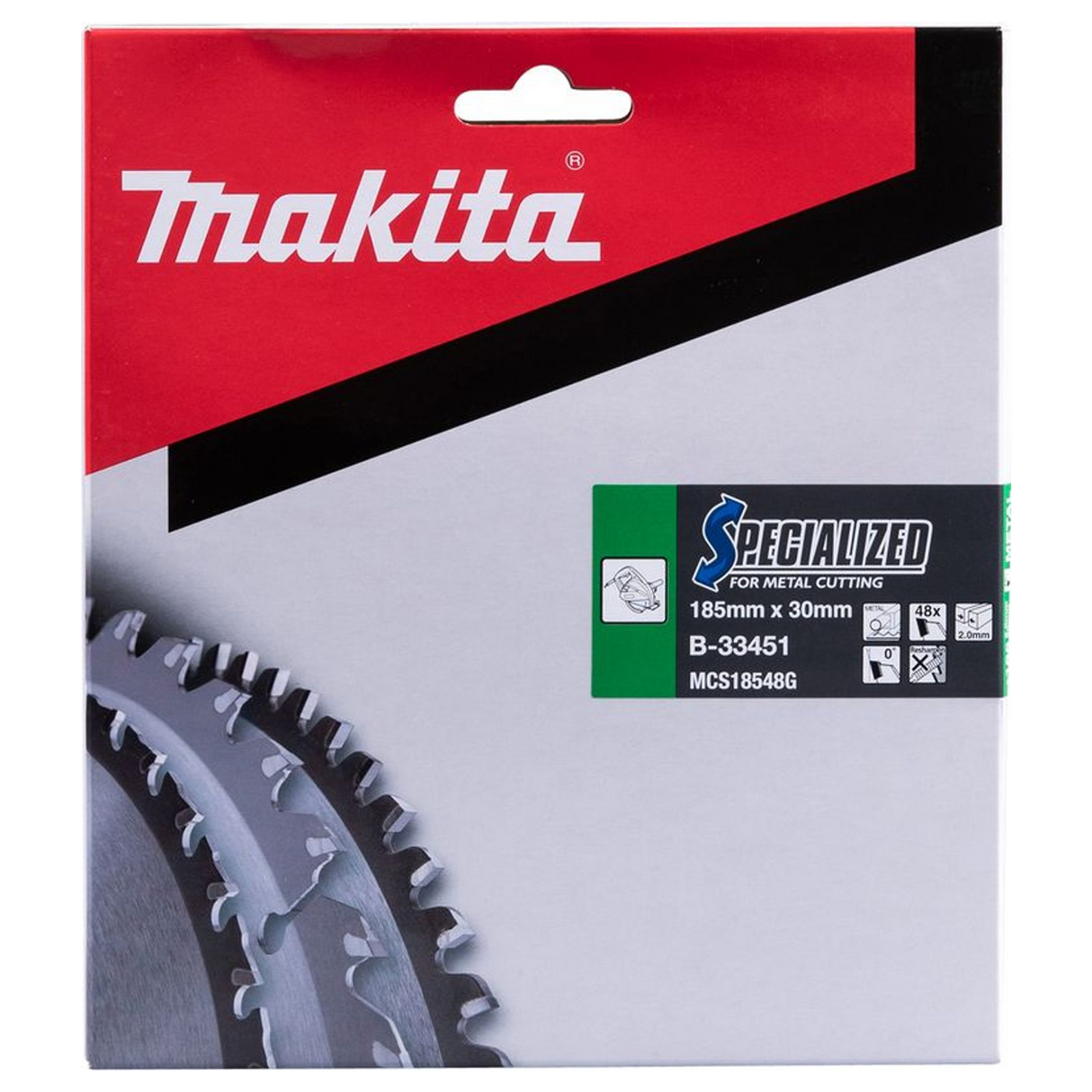 B-33451 - Hoja TCT especializada Makita B-33451 185x30mm 48T - Imagen 4