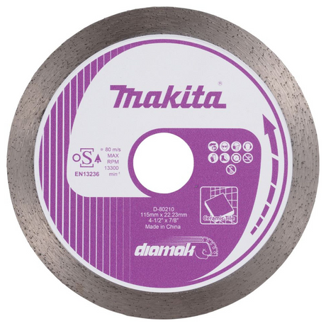 D-80210 - Disco de diamante Makita D-80210 Corona continua de 115 mm - Imagen 2