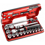 SXL.DBOX1PB - Set Bussole Facom SXL.DBOX1PB 1/2" con Cricchetto Estensibile 21 Pezzi