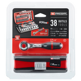 R.360NANOPB - FACOM R.360NANOPB Juego de trinquete y vasos de 1/4" (38 piezas) - Imagen 5
